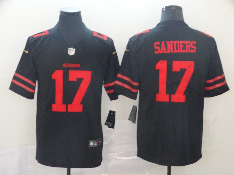 Men San Francisco 49ers #17 Sanders Black Nike Vapor Untouchable Limited Player NFL Jerseys->san francisco 49ers->NFL Jersey